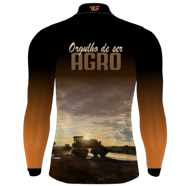 Camisa Agro Laranja Proteção Solar UV50+ - Imagem 2