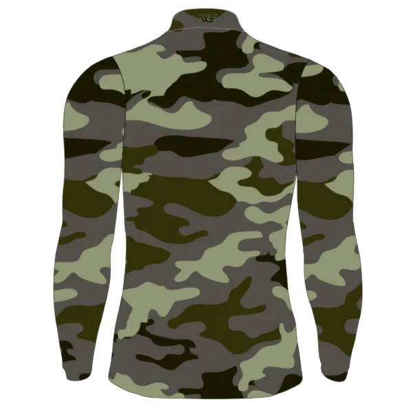 Camisa Camuflada Manga Longa com Zíper - Imagem 2