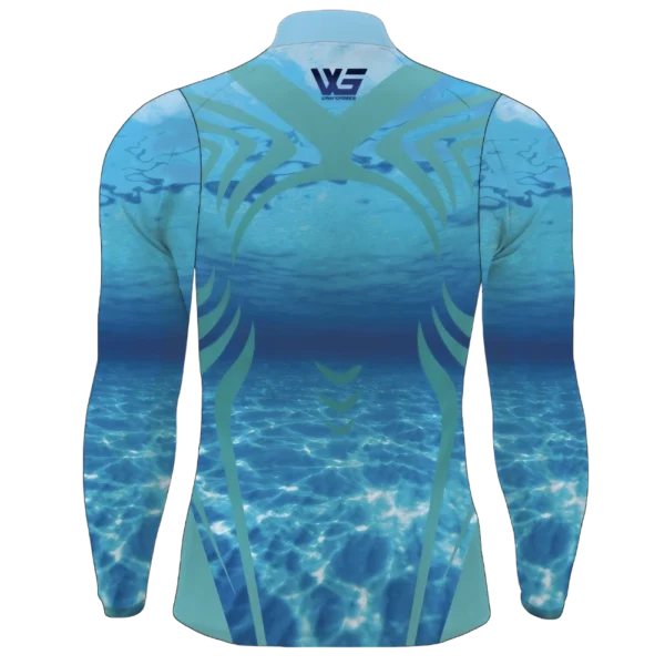 Camisa Pesca Azul Manga Longa Dry Fit Proteção UV50+ - Imagem 2