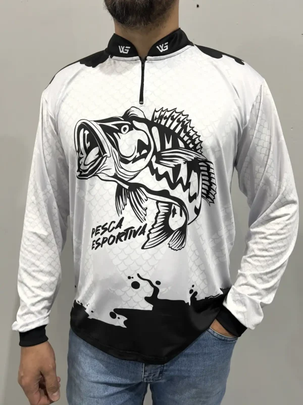 Camisa Pesca Azul Manga Longa Dry Fit Proteção UV50+ (cópia) - Imagem 3